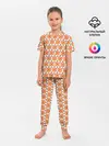 Детская пижама с брюками / Поп арт, мишень, диски дождь