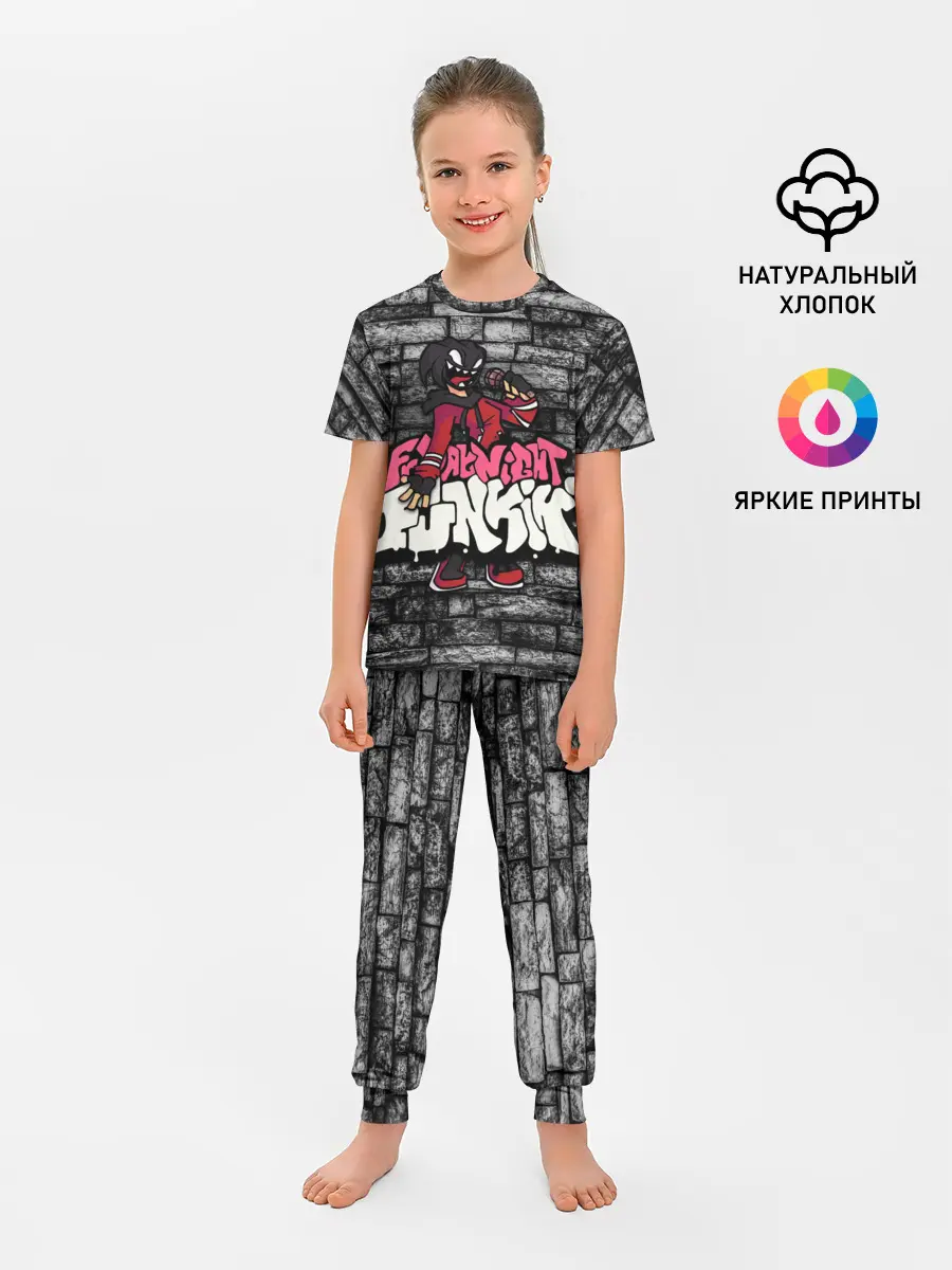 Детская пижама с брюками / Friday Night Funkin A.G.O.T.I.