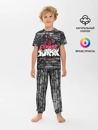 Детская пижама с брюками / Friday Night Funkin A.G.O.T.I.