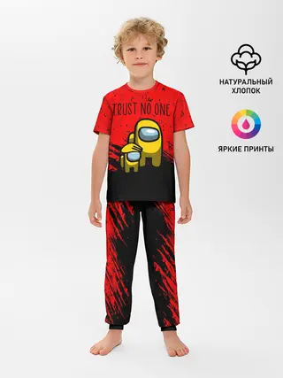 Детская пижама с брюками / AMONG US - НЕ ВЕРЬ НИКОМУ