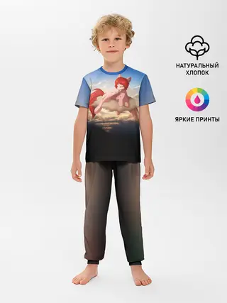 Детская пижама с брюками / Red