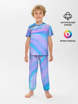 Детская пижама с брюками / Абстрактный прилив
