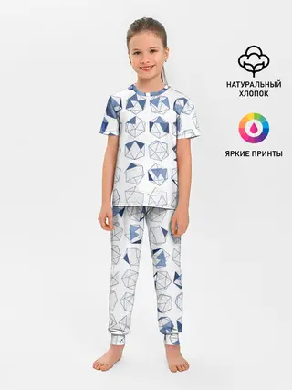 Детская пижама с брюками / Геометрические фигуры