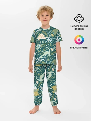 Детская пижама с брюками / Динозавры