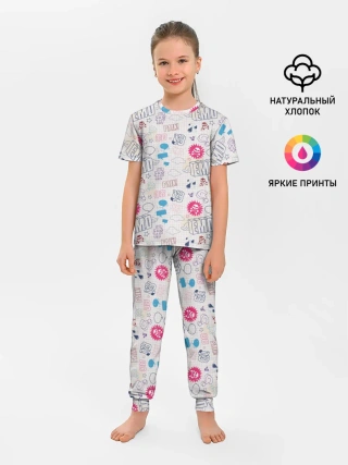 Детская пижама с брюками / Граффити