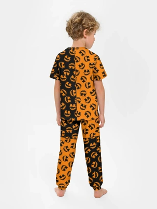 Детская пижама с брюками / УЛЫБКА ТЫКВЫ / ХЕЛЛОУИН