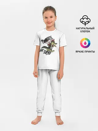 Детская пижама с брюками / Крокодил панк