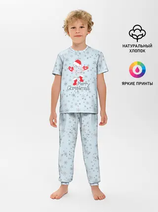 Детская пижама с брюками / Рождественская метель