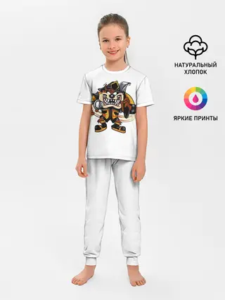 Детская пижама с брюками / Пожарный демон