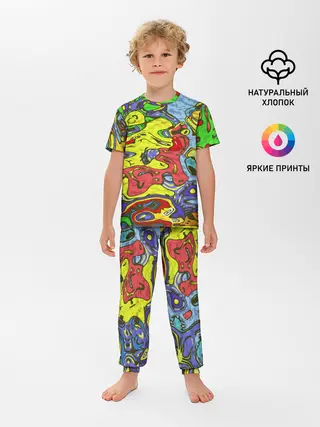 Детская пижама с брюками / Multicolored