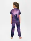 Детская пижама с брюками / Кошка играет с бабочкой