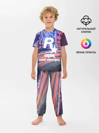 Детская пижама с брюками / Саша в стиле GTA