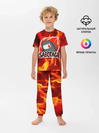 Детская пижама с брюками / Among Us