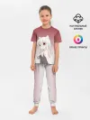 Детская пижама с брюками / малышка ушки хвост глаза