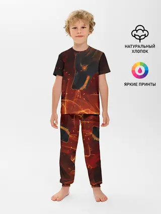 Детская пижама с брюками / ОГНЕНЫЙ ВОЛК, 3d