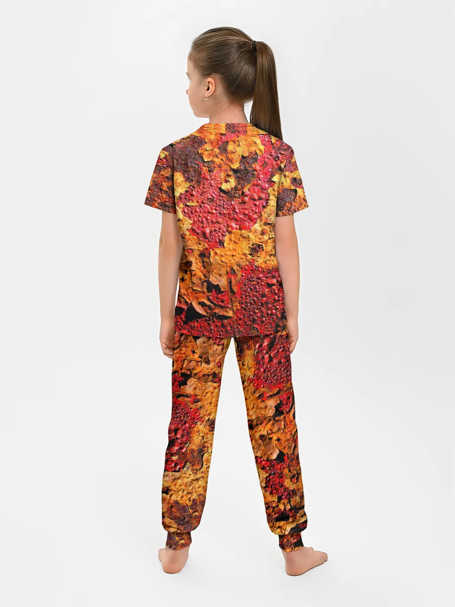 Детская пижама с брюками / Живопись коррозии металла