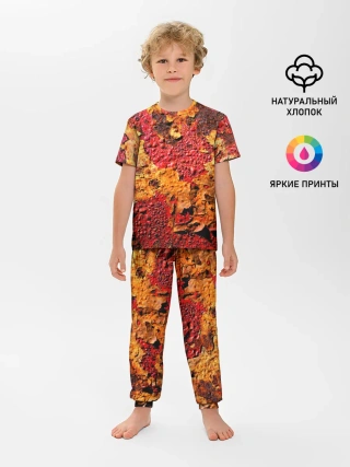 Детская пижама с брюками / Живопись коррозии металла