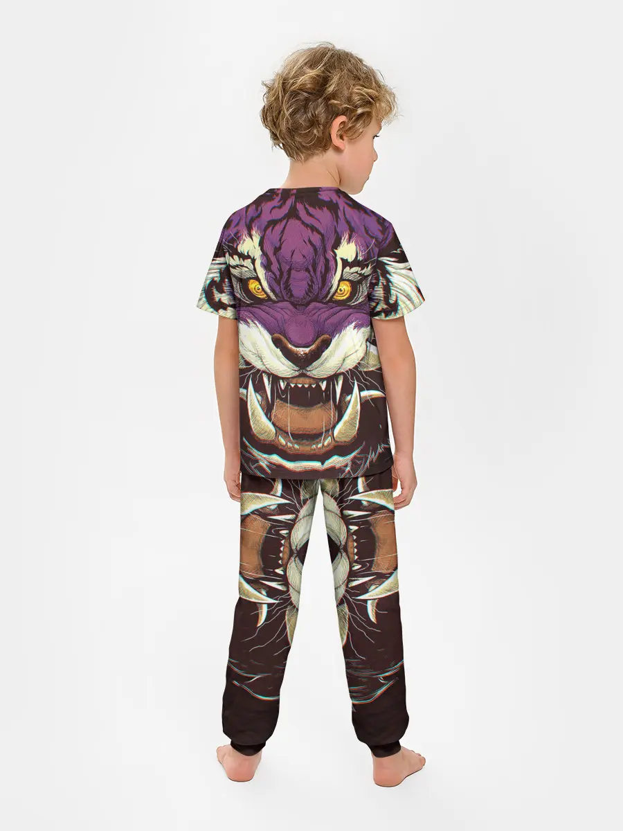 Детская пижама с брюками / Маска тигра