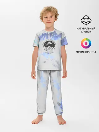Детская пижама с брюками / Горы