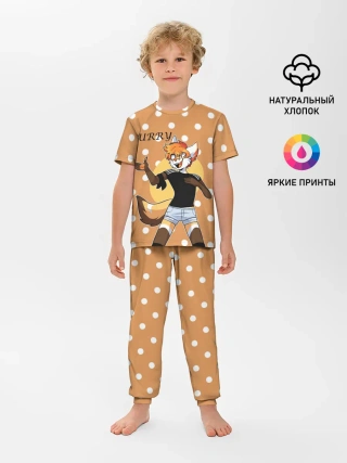 Детская пижама с брюками / Furry fox guy