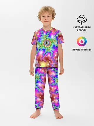Детская пижама с брюками / Абстракция