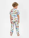 Детская пижама с брюками / Морской паттерн с крабами и водорослями