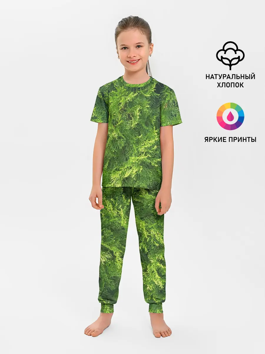 Детская пижама с брюками / Хвойная масса
