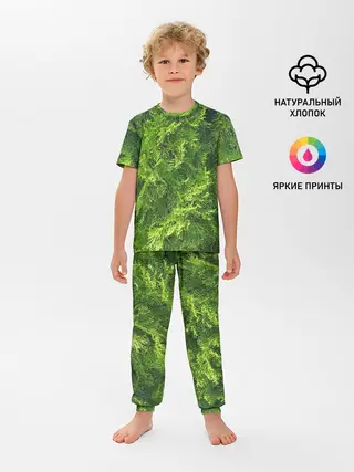 Детская пижама с брюками / Хвойная масса