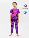 Детская пижама с брюками / Неоновый Закат