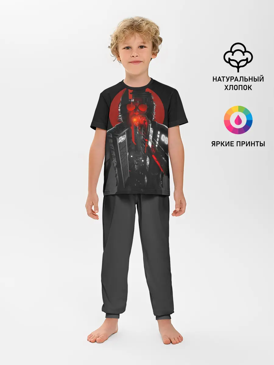 Детская пижама с брюками / Cyberpunk 2077 | Джонни