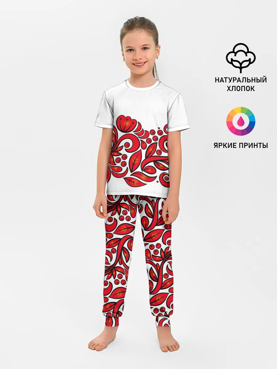 Детская пижама с брюками / ХОХЛОМА