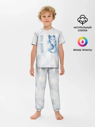 Детская пижама с брюками / Snow fox