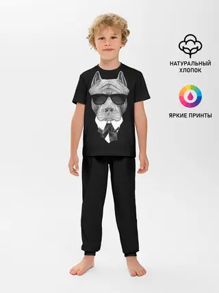 Детская пижама с брюками / Питбуль