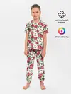 Детская пижама с брюками / Цветочный узор