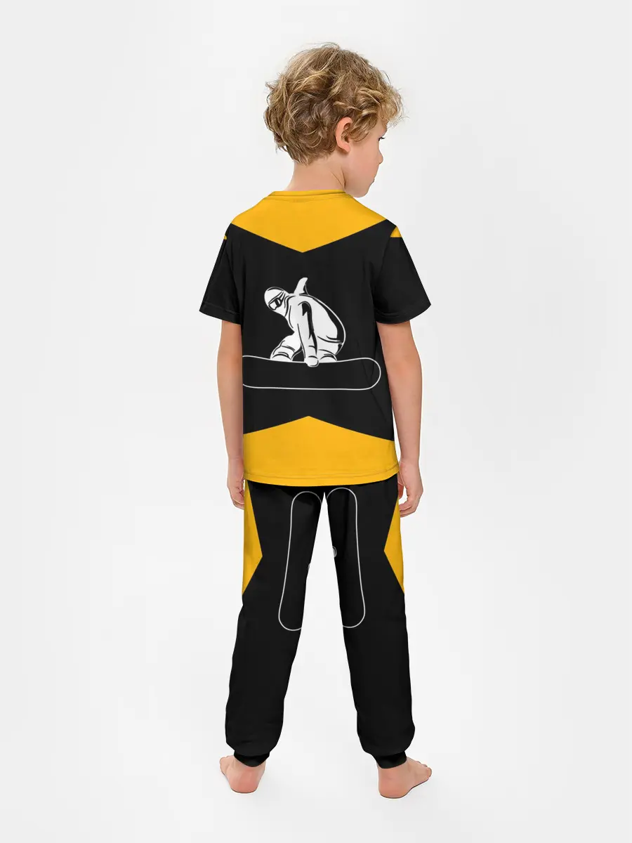 Детская пижама с брюками / Сноубордист