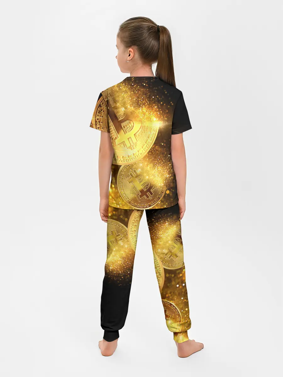 Детская пижама с брюками / БИТКОИН ЗОЛОТО | BITCOIN GOLD
