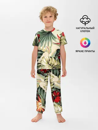 Детская пижама с брюками / ТРОПИКИ
