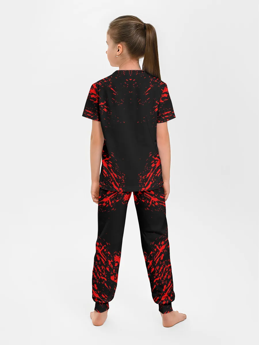 Детская пижама с брюками / Берсерк маска белая