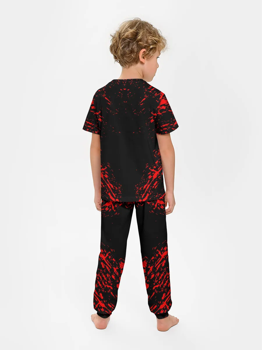 Детская пижама с брюками / Берсерк маска белая