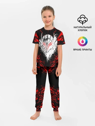 Детская пижама с брюками / Берсерк маска белая