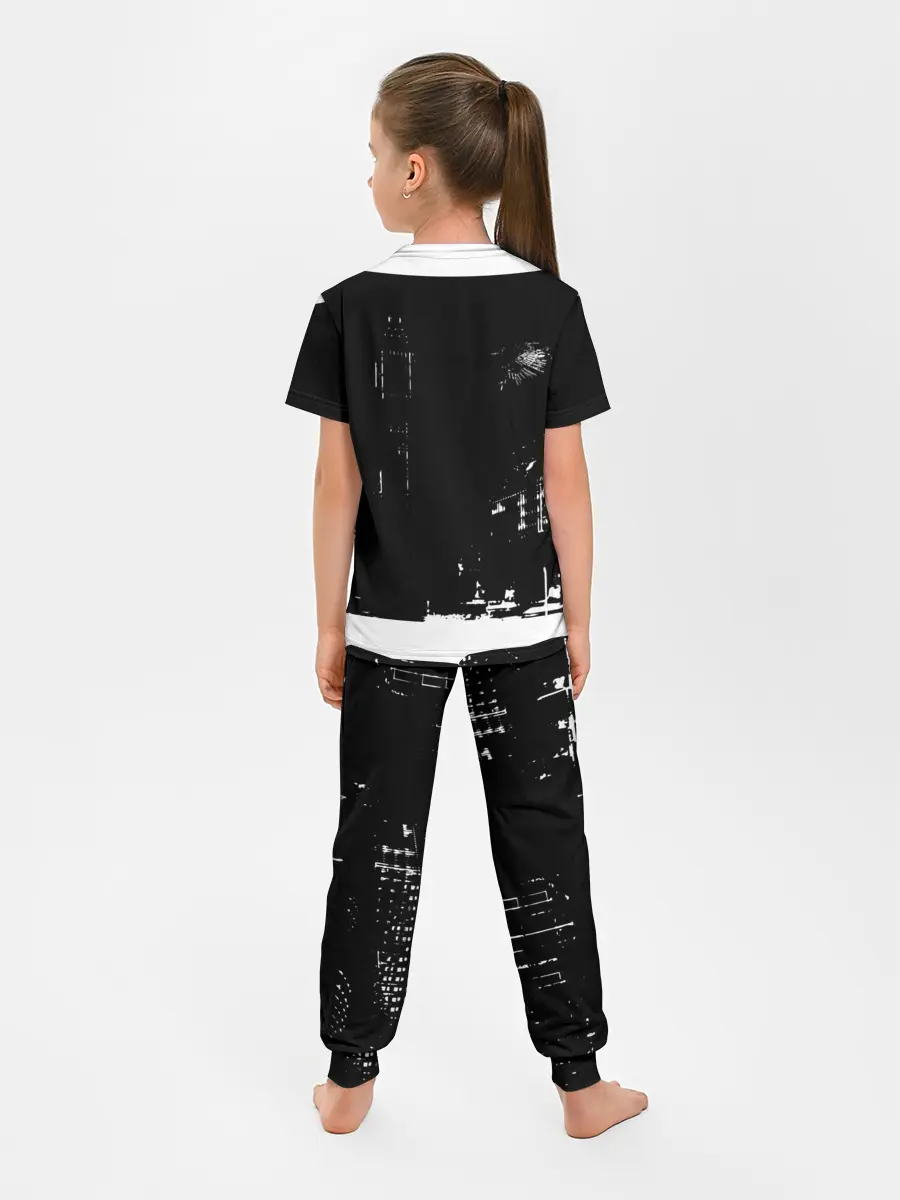 Детская пижама с брюками / город