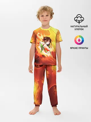 Детская пижама с брюками / Шаман Кинг | Хао | Зик