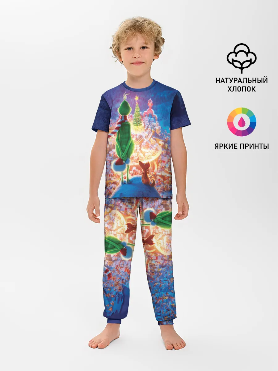 Детская пижама с брюками / Гринч похититель Рождества