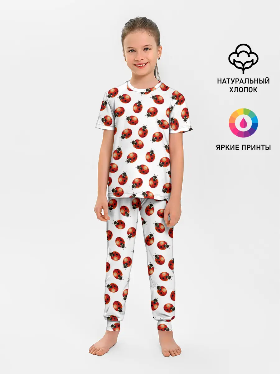Детская пижама с брюками / Нашествие божьих коровок