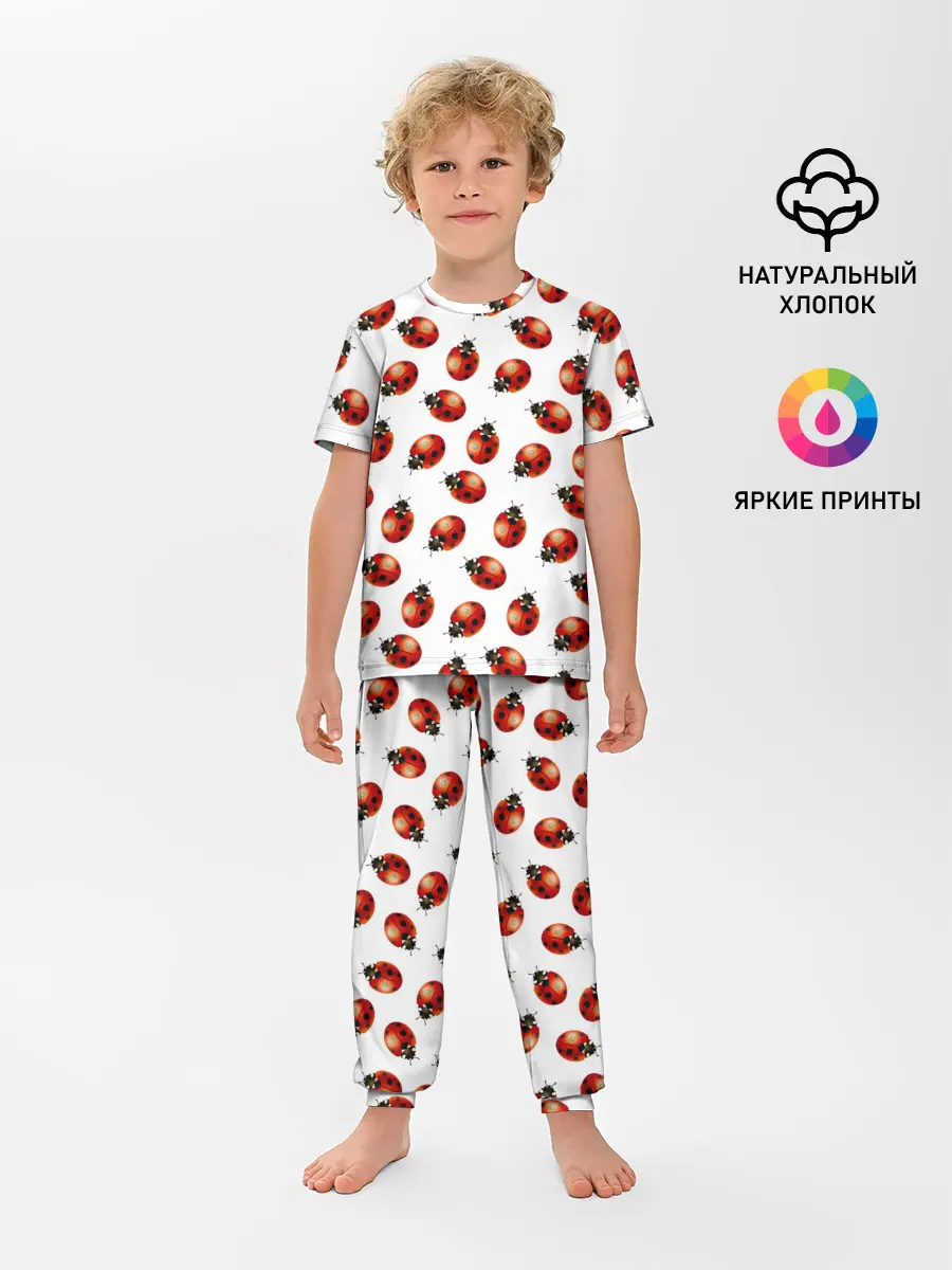 Детская пижама с брюками / Нашествие божьих коровок