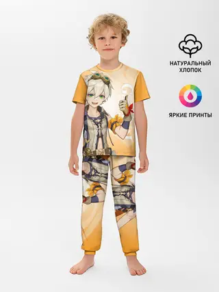 Детская пижама с брюками / GENSHIN IMPACT, БЕННЕТ