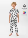 Детская пижама с брюками / Акварельные панды паттерн