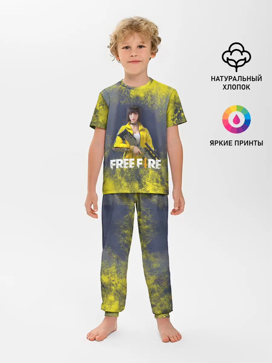 Детская пижама с брюками / GARENA FREEFIRE | БАТЛГРАУНД