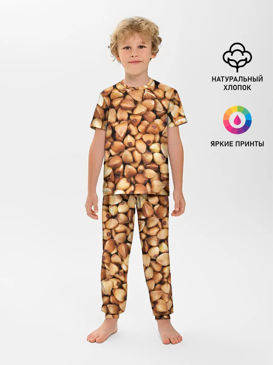 Детская пижама с брюками / Гречка