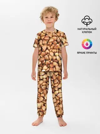 Детская пижама с брюками / Гречка